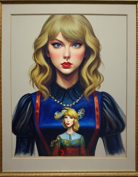 Taylor Swift as painted by Cindy Sherman