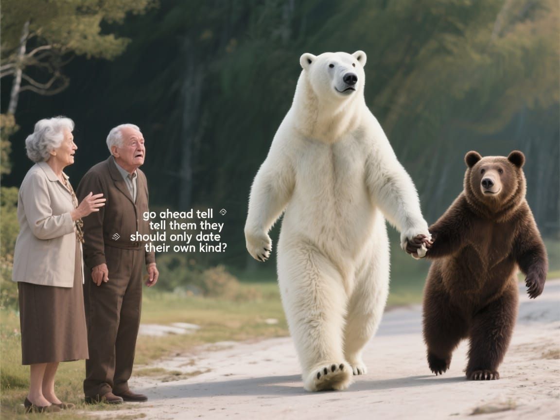 Interracial Bear Couple Causes Uproar