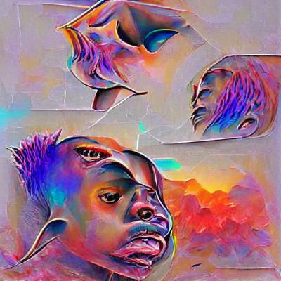 Simple Abstract Artwork Generated by AI
