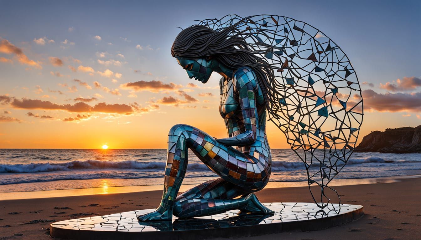 Strength and Resilience in a Surreal, Fragmented Sculpture