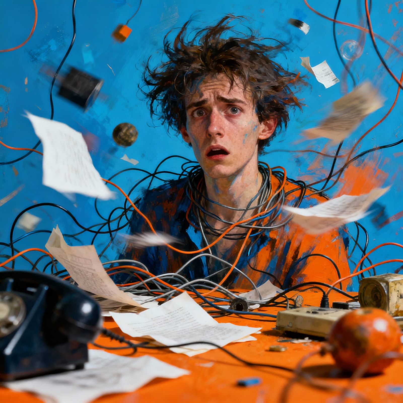 AI Generated Image: Abstract Chaos and Confusion