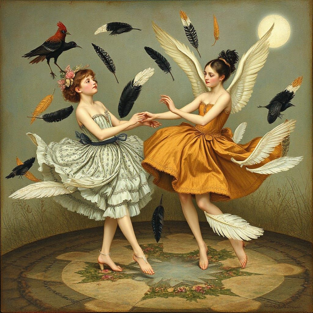Magical Quirky Primitivism dances in feathers, Christina Ros...