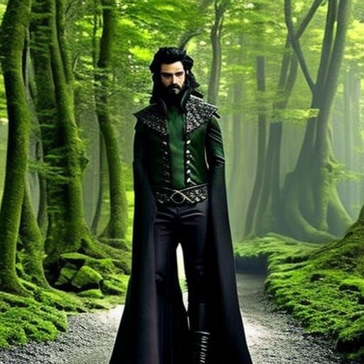 Dark Fae King on Ebony Throne