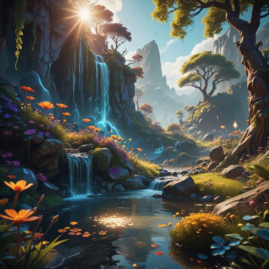 Enigmatic Figure Basks in Golden Summer Light