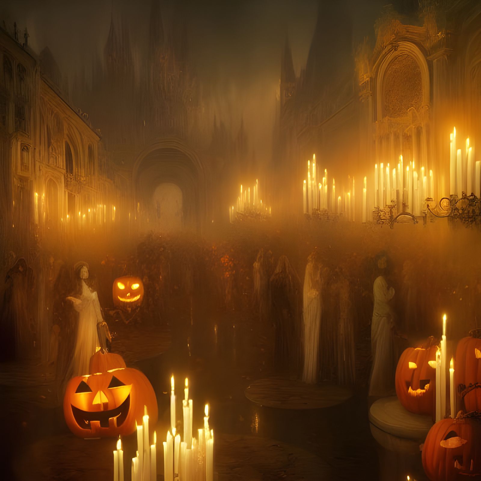 Italian Masquerade Ball with Floating Candles