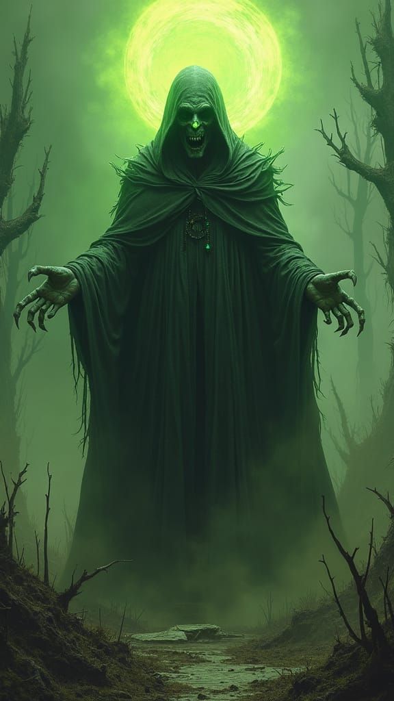 Dark Sorcerer Overlord Commands Death