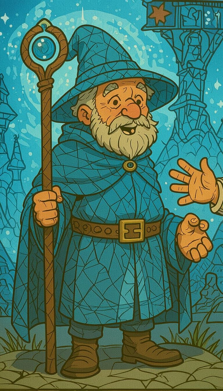 The Blue Wizard, Manryth