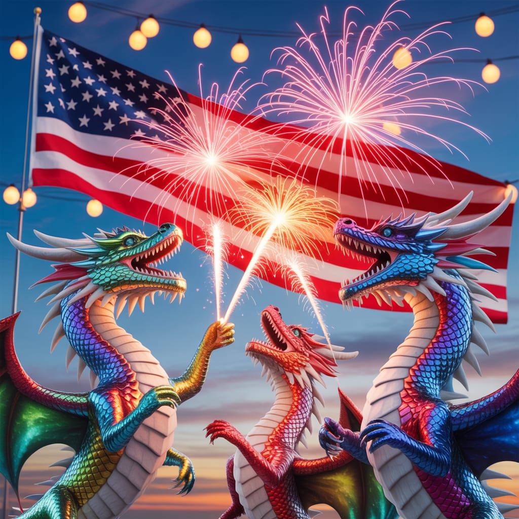 Dragons Host Independence Day Fireworks Display