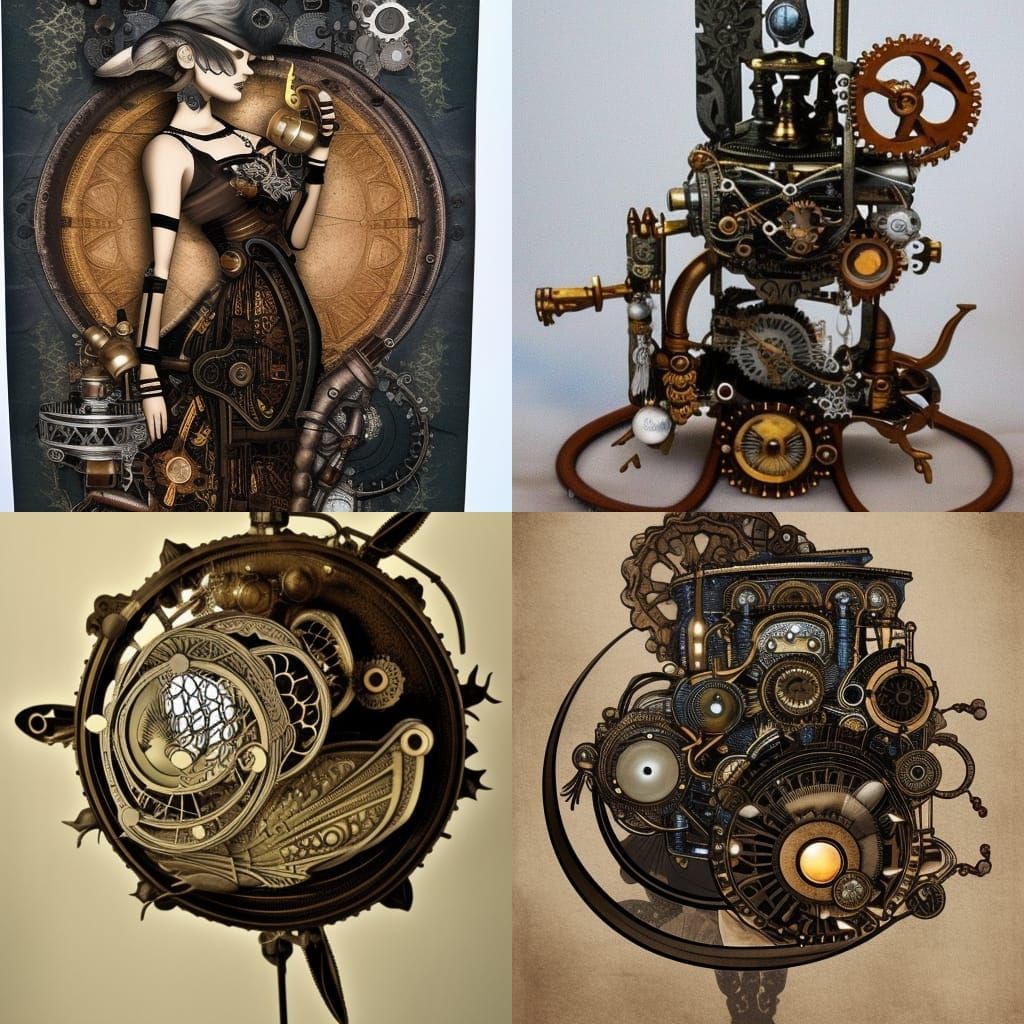 Steampunk Moon Goddess Fusion