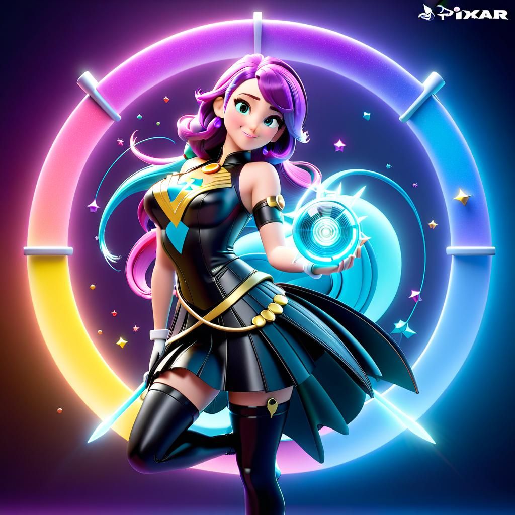 Beautiful Feminine Energy as 3D Digital Art