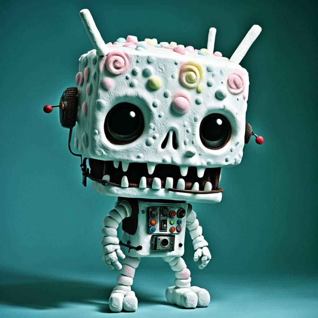 Marshmallowpunk Creature in Massurrealism Style