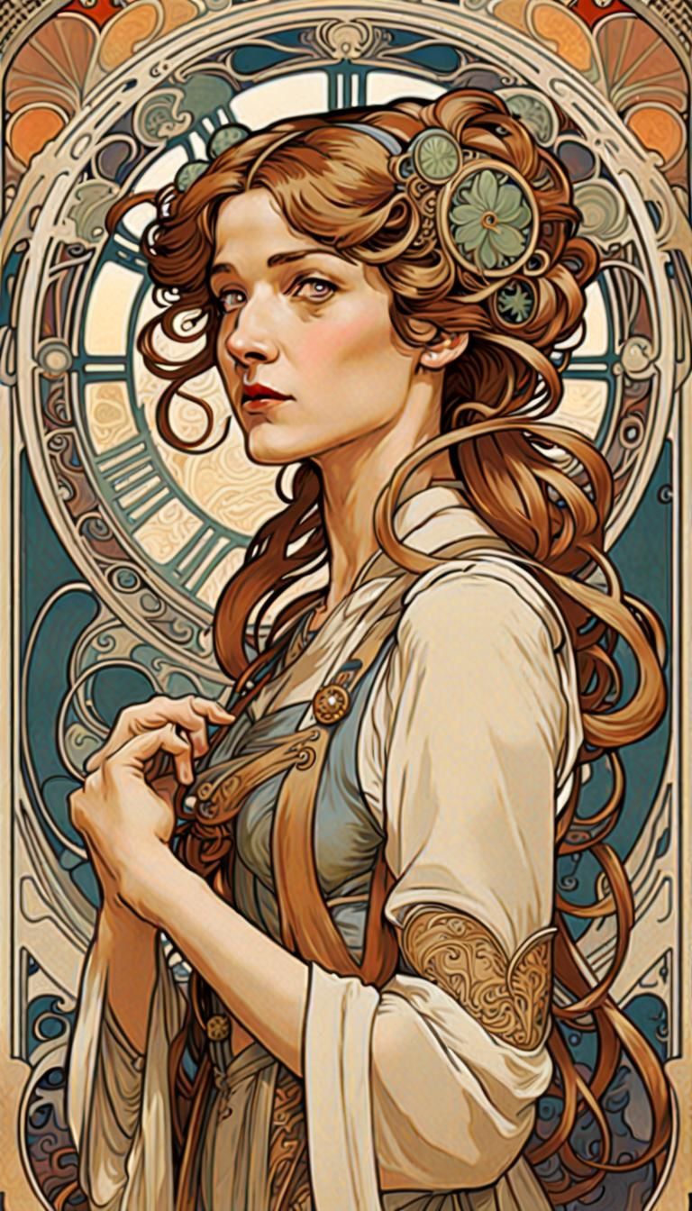 Doctor Who in Art Nouveau Style