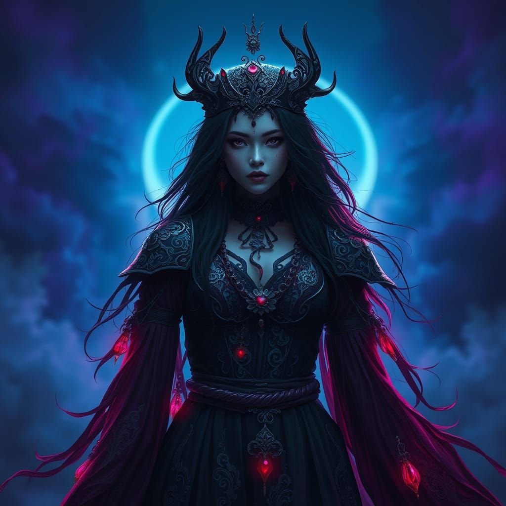 Enchantress in Velvet Blues