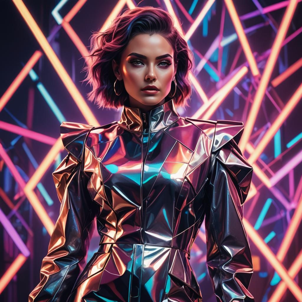 Avant-Garde Fashion Model at MADWORLD Fashion Week