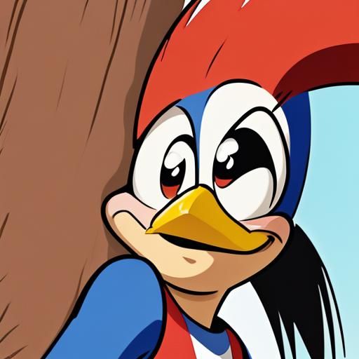 Classic Woody Woodpecker Cartoon Character