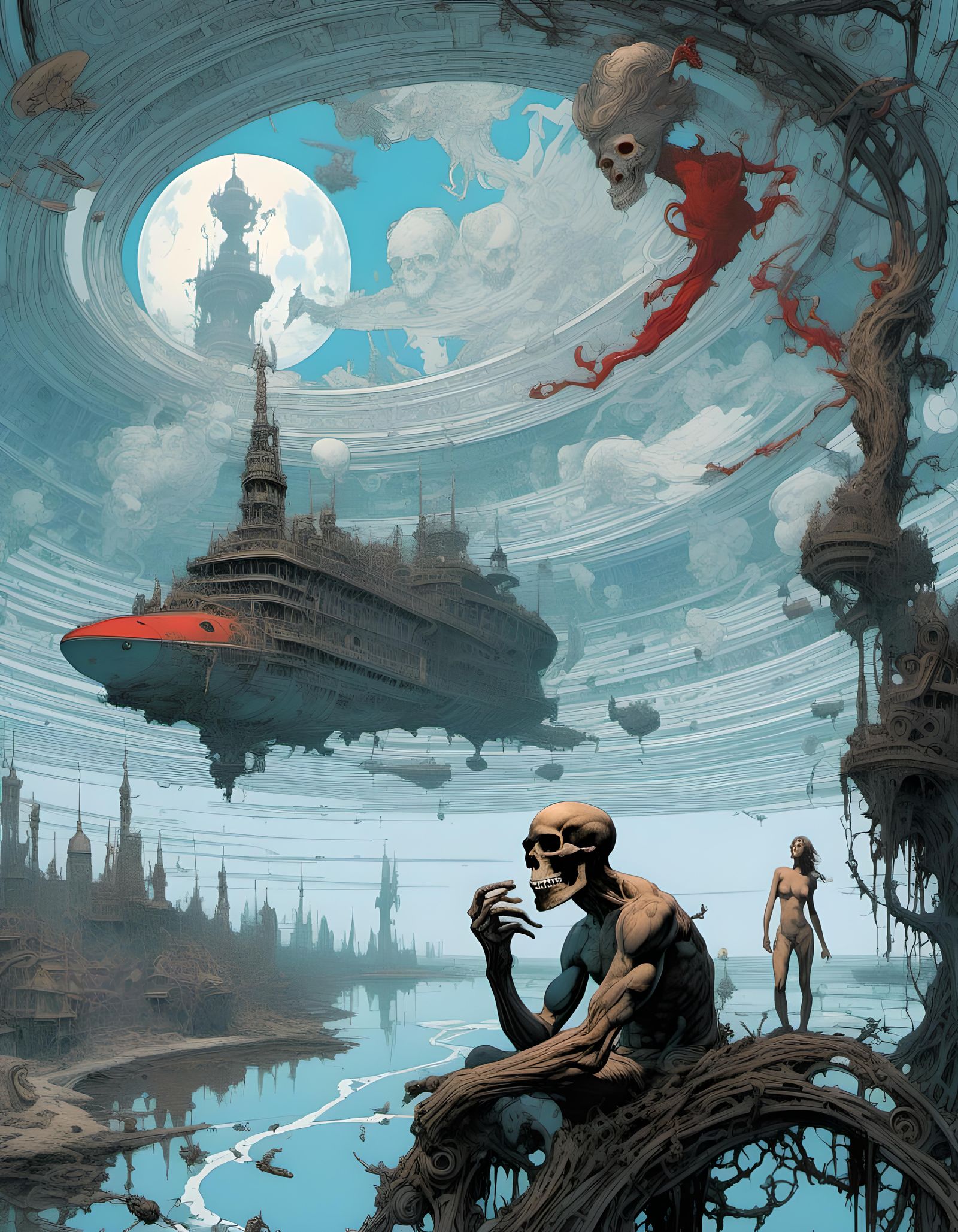 The arrival of the colonists