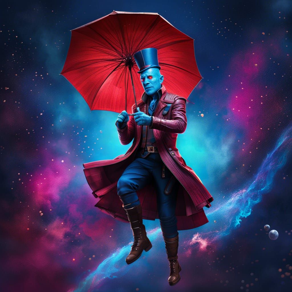 Yondu as Mary Poppins in Space: Digital Masterpiece
