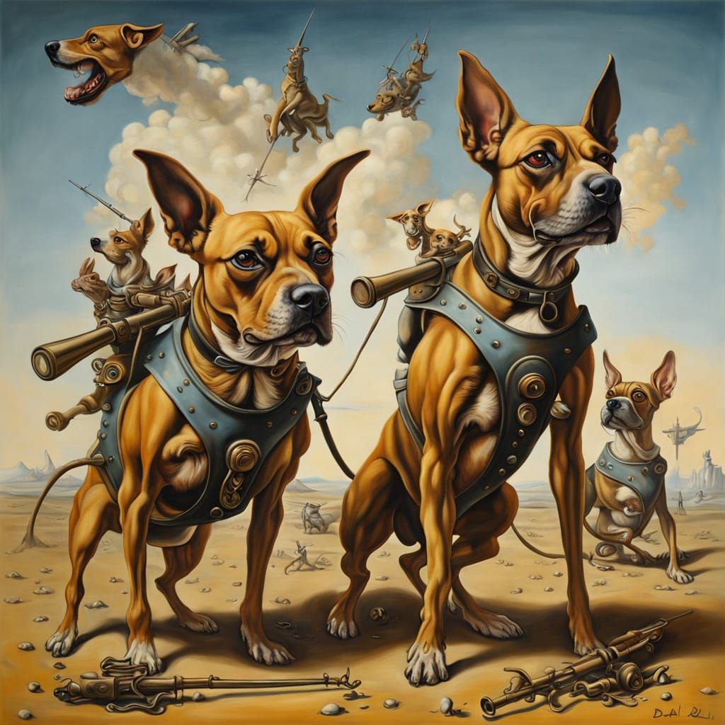 Dogs Of War Surrealism Masterpiece