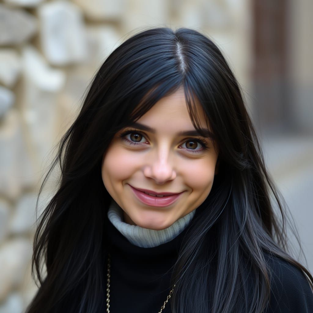 Mysterious Jewish Woman with Mischievous Smile