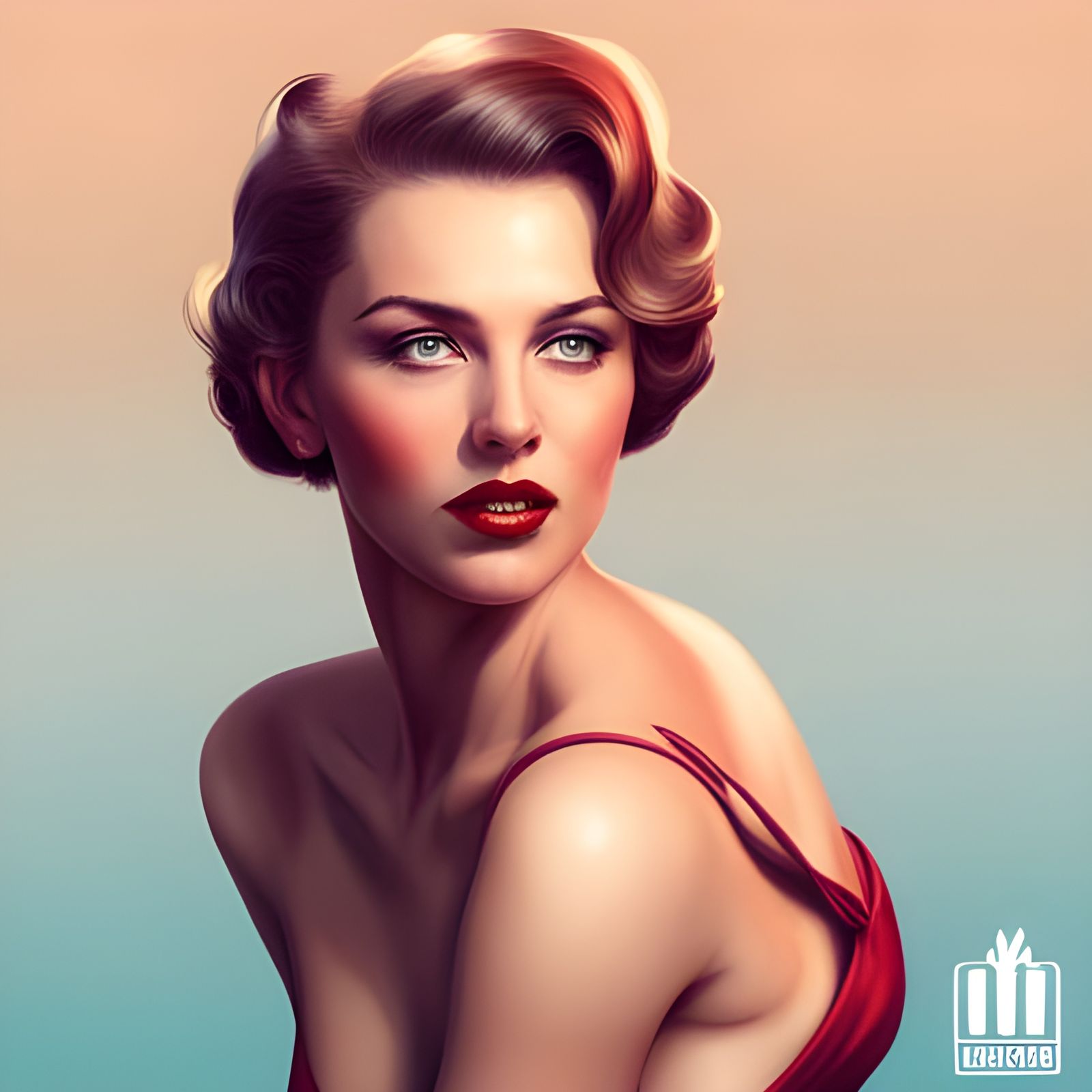 1950's Pinup Model Portrait in Unreal Engine 5