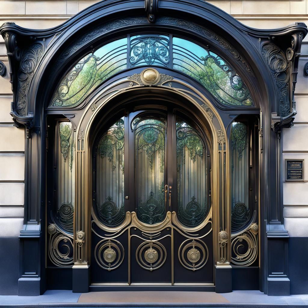 Art Nouveau Paris Metro Entrance