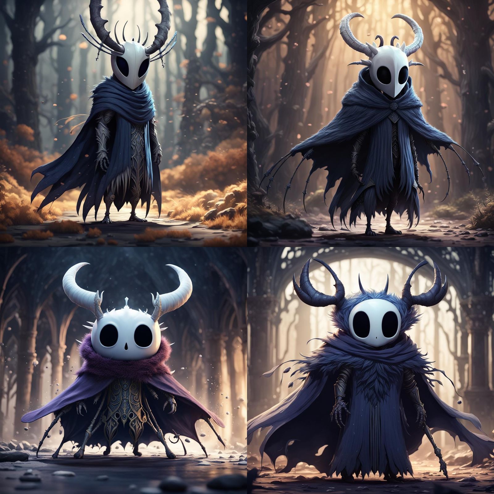 Hollow Knight Inspired Bug Creature in Detailed Painting