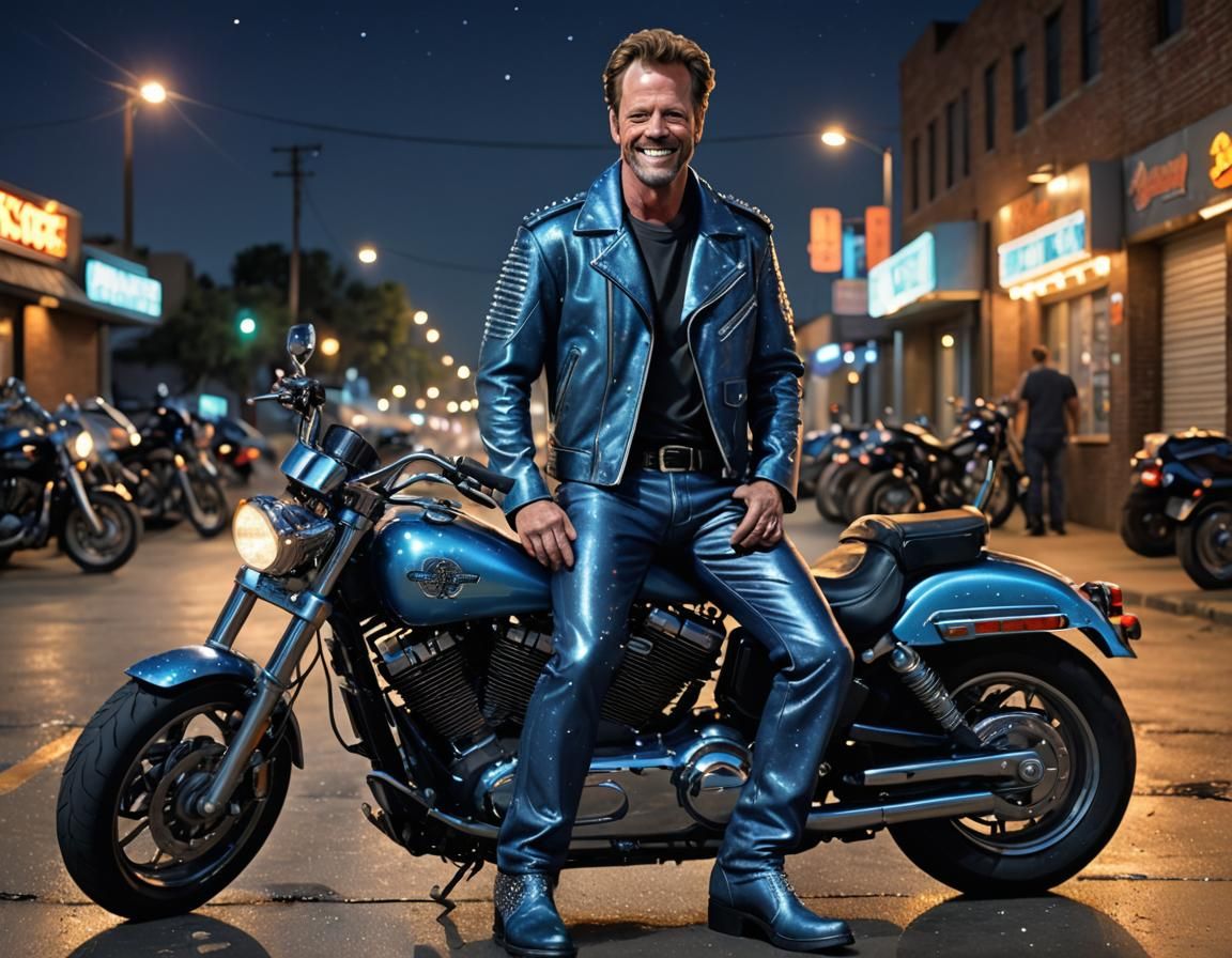 Cartoon masterpiece of one GREG KINNEAR, alone, by himself, young, AGE 30, laughing, wearing very light pale faded DARK ...