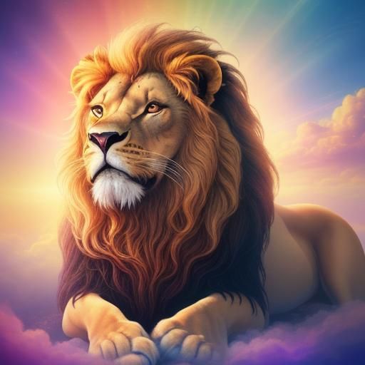 Lion's Psychedelic Dream: Holographic Astral Cosmic Vision