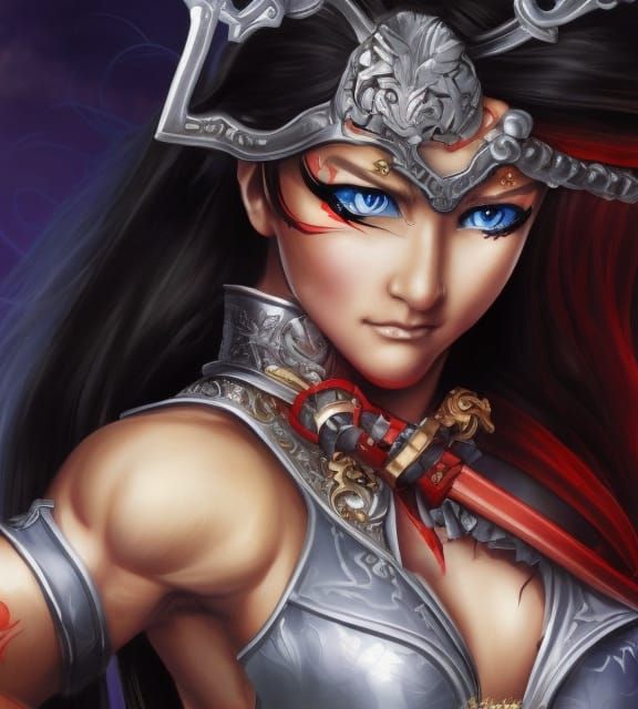 Female Warrior Goddess in Castlevania Style