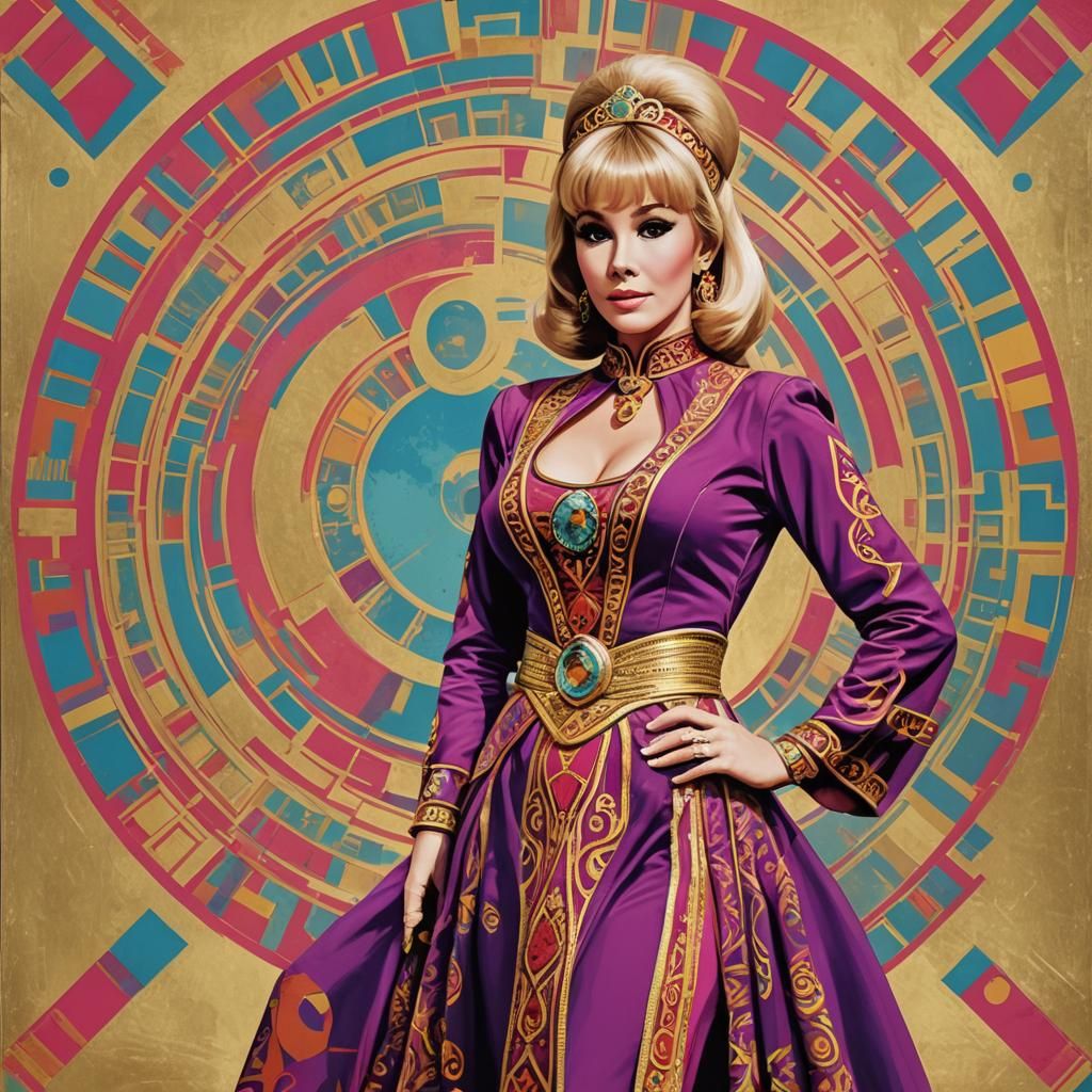 Genie Portrait in Pop Art Style