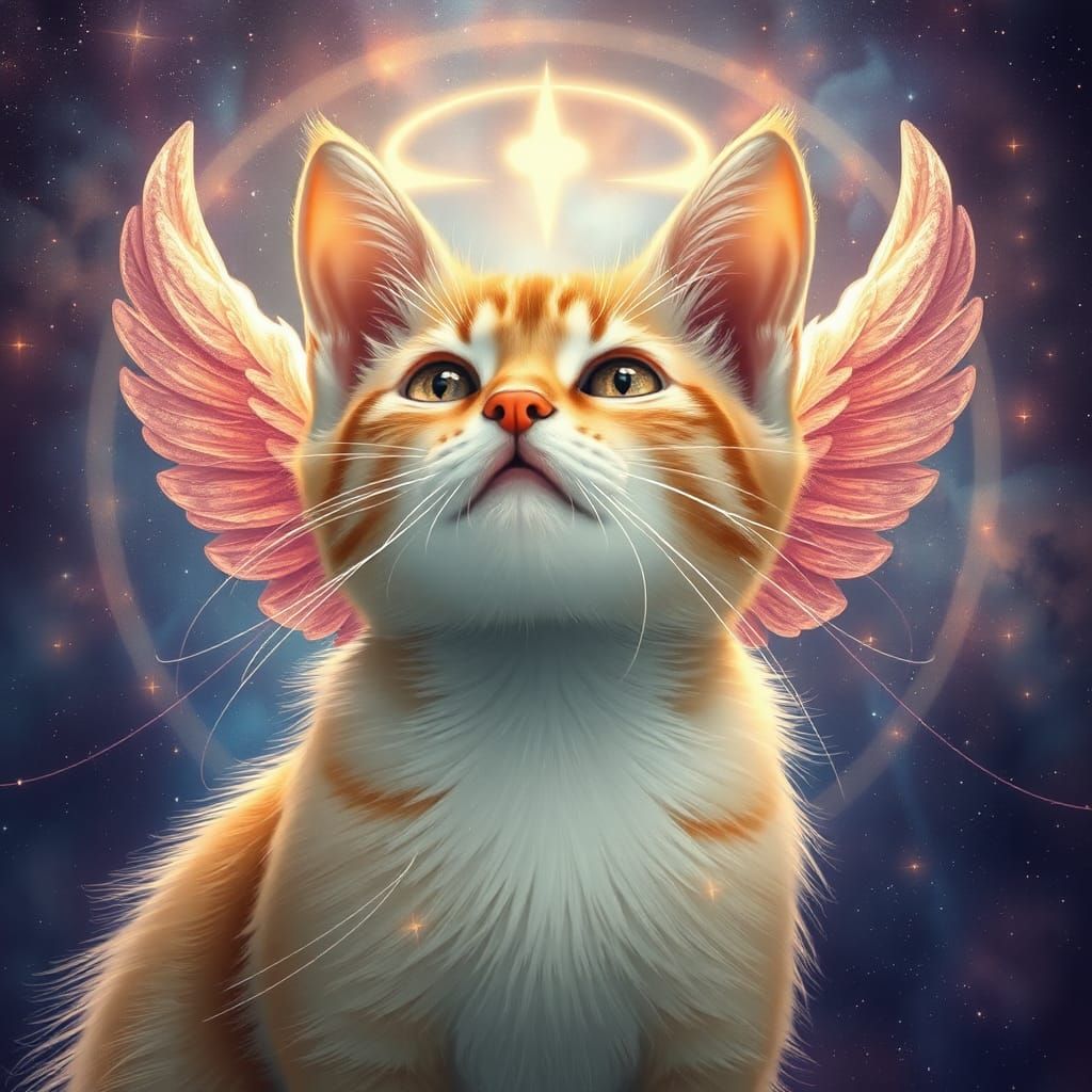 Cosmic Cats: A Holographic Astral Illustration