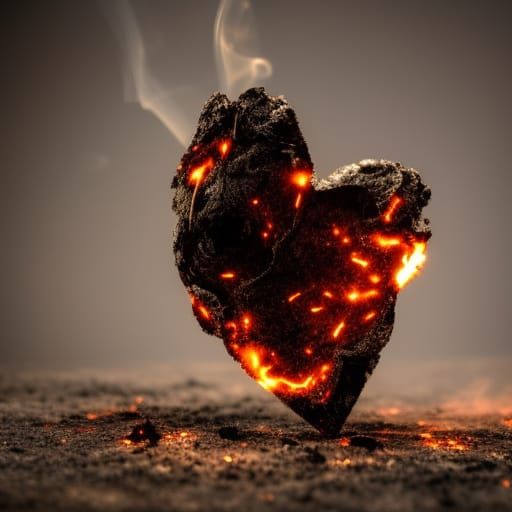 Broken Heart of Embers Dissolving in Dust