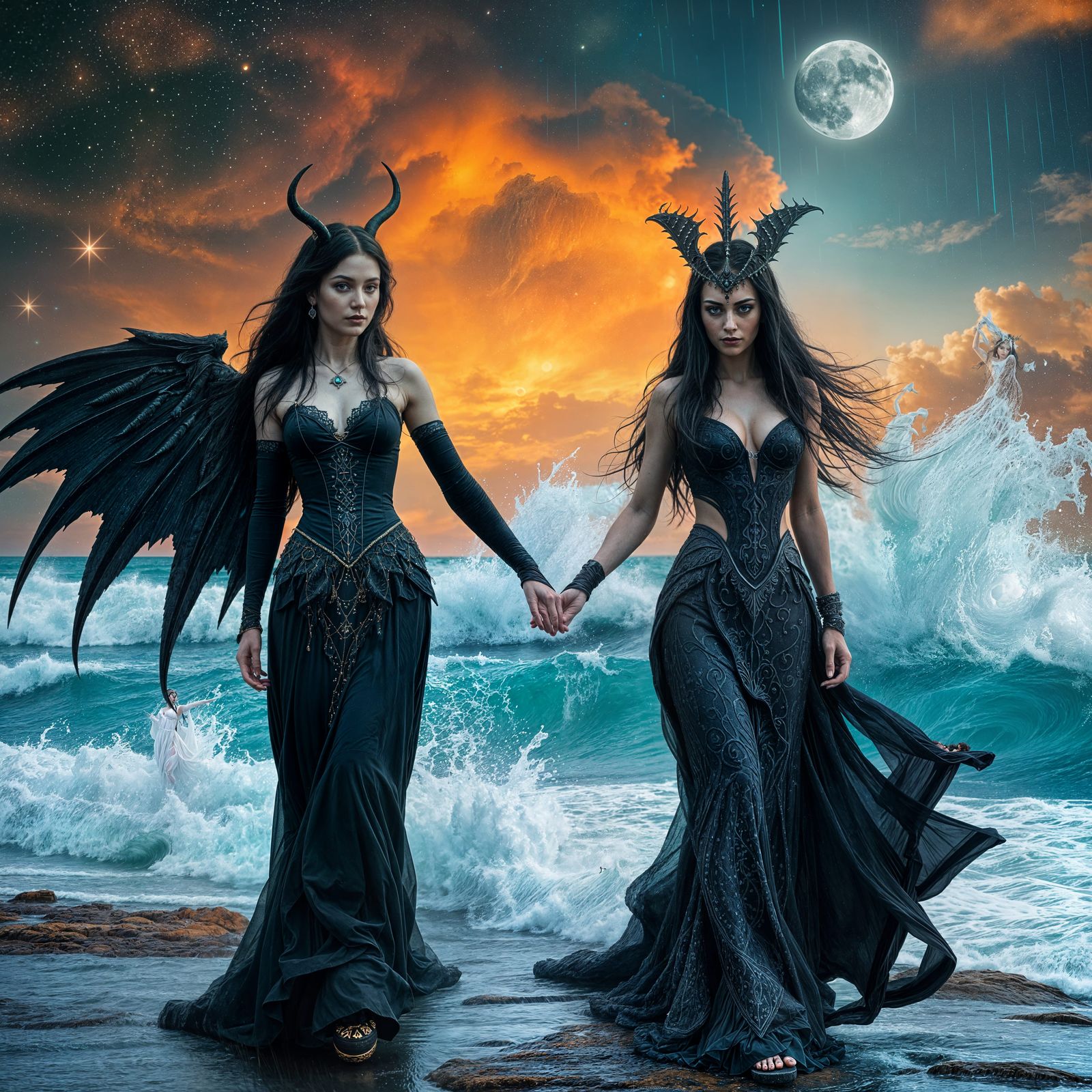 Morrighan and Nyx: Gothic Goddesses of the Night