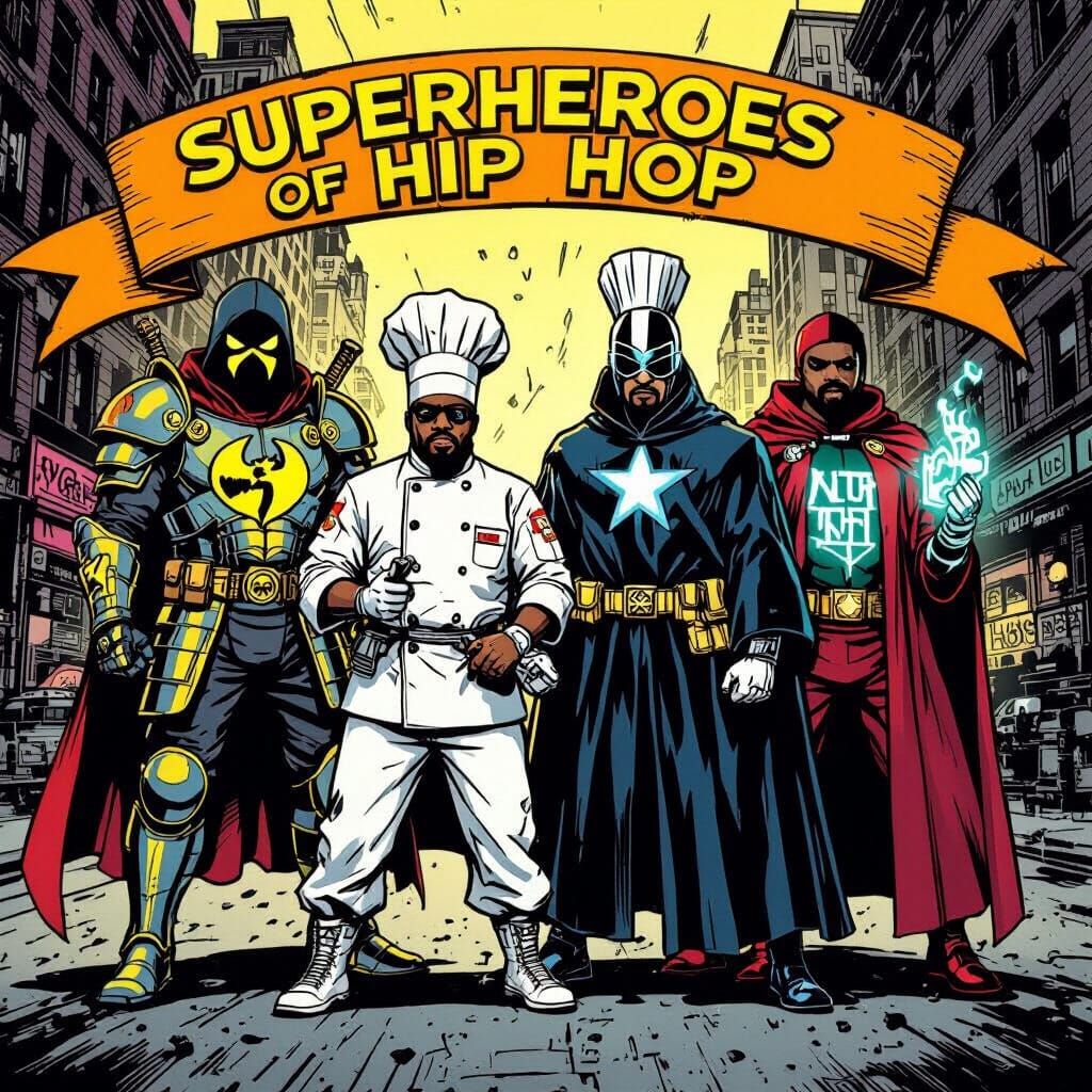 Rappers as Comic Book Superheroes