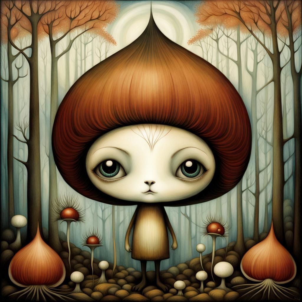 Enchanted Chestnut in Illustrative Style