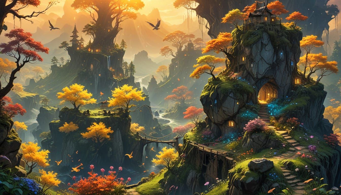 Whimsical Fantasy Realm Revealed in Ethereal Beauty