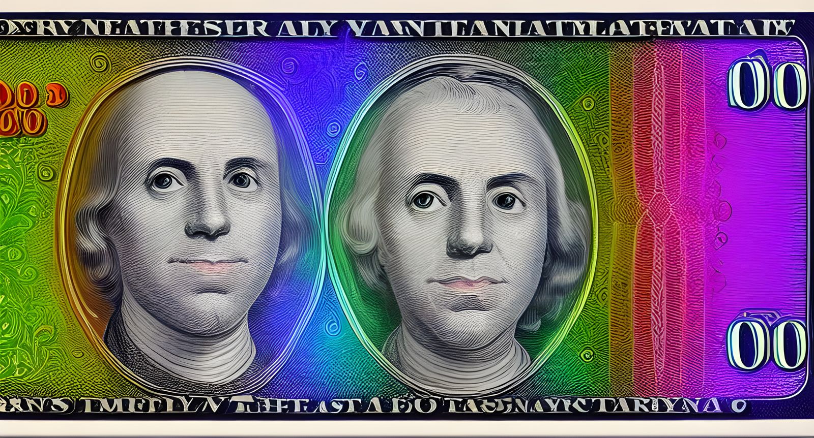 Fantasy Money with Holographic Foil and Watermark
