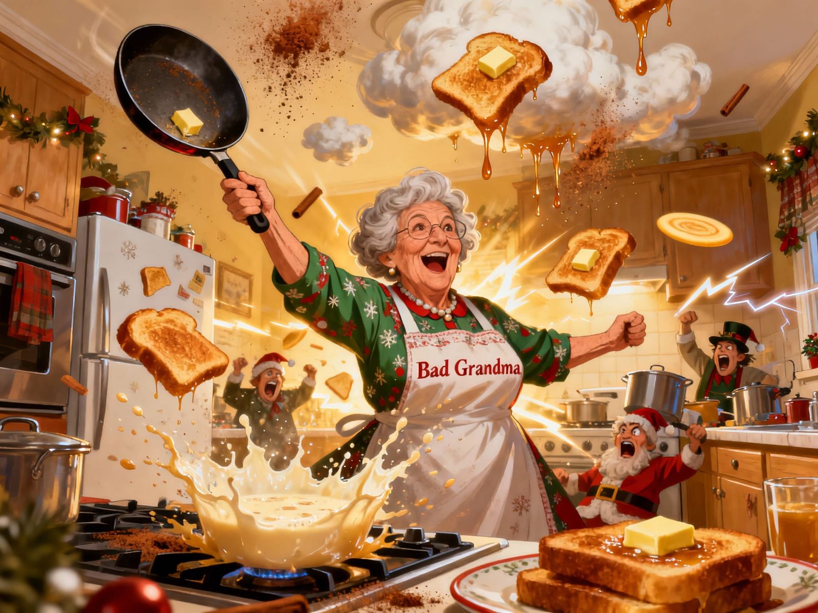 Grandma Leads Eggnog French Toast Kitchen Rebellion