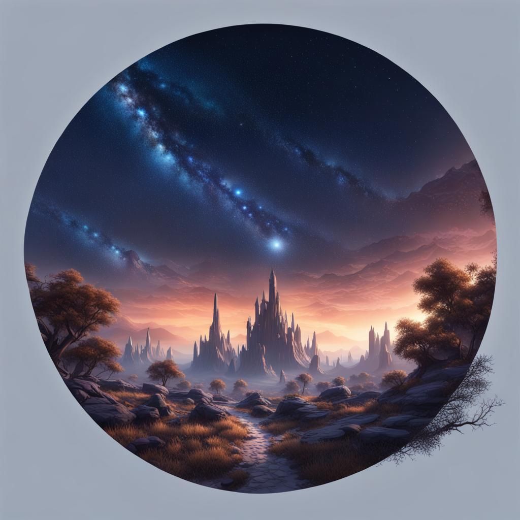 Fantastical Starry Sky in Deep Color