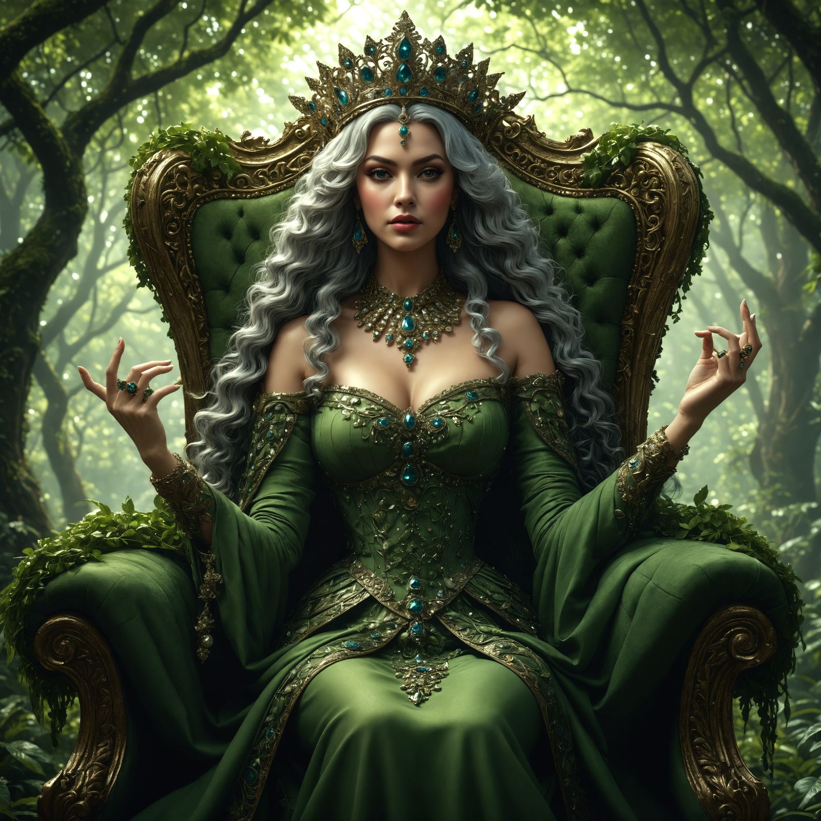 The Elphame Queen in Dark Fantasy Style