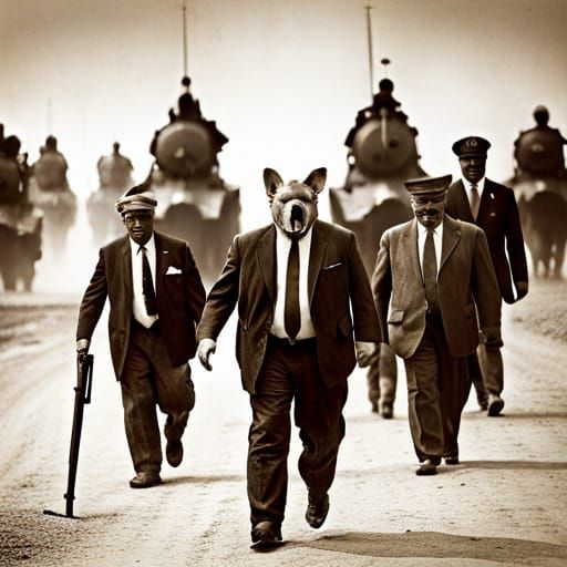 AI Generated Image of Stylized War Pigs