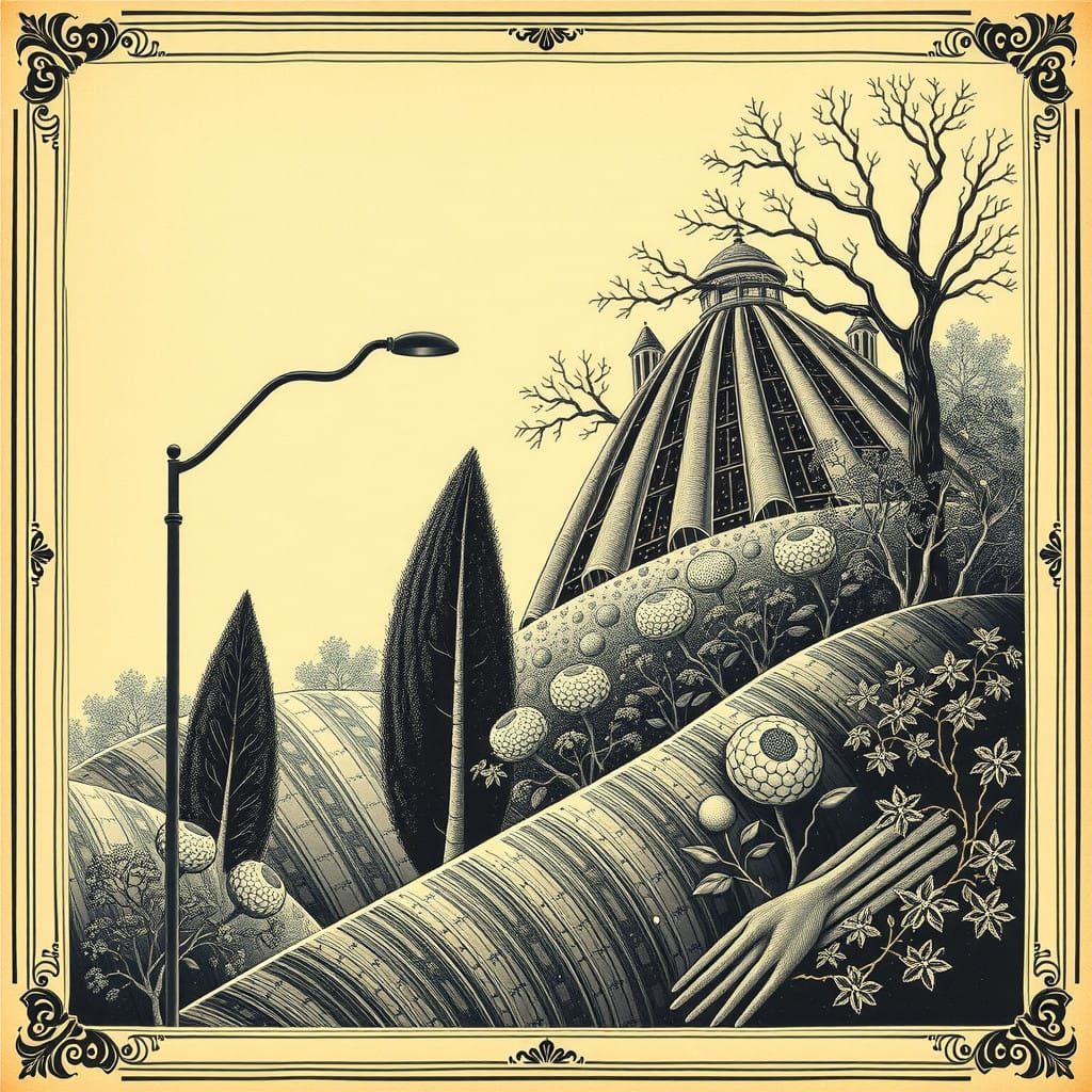 Fornasetti-Inspired Surreal Artwork