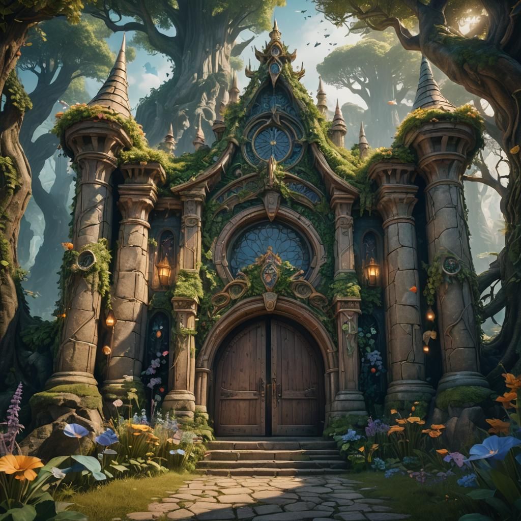 Magical Kingdom Entrance: Fantasy Concept Art