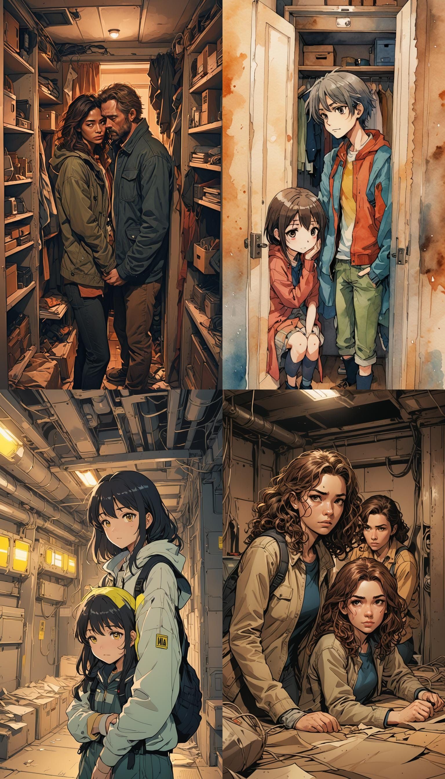 Awkward Encounter: High Schoolers Trapped in Close Quarters