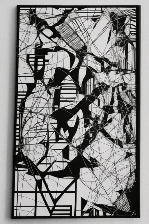 Chaotic 3D Music Graphic Score with Sacred Geometry