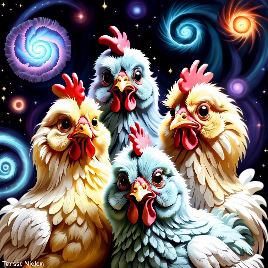 Adorable Digital Painting of The Nuzzle Wuzzles