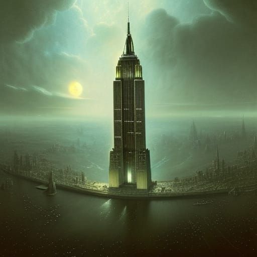 UFO Landing Near Empire State Building