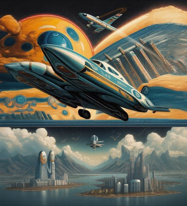 Retro-Futuristic Vision: 1950s Meets Advanced Tech