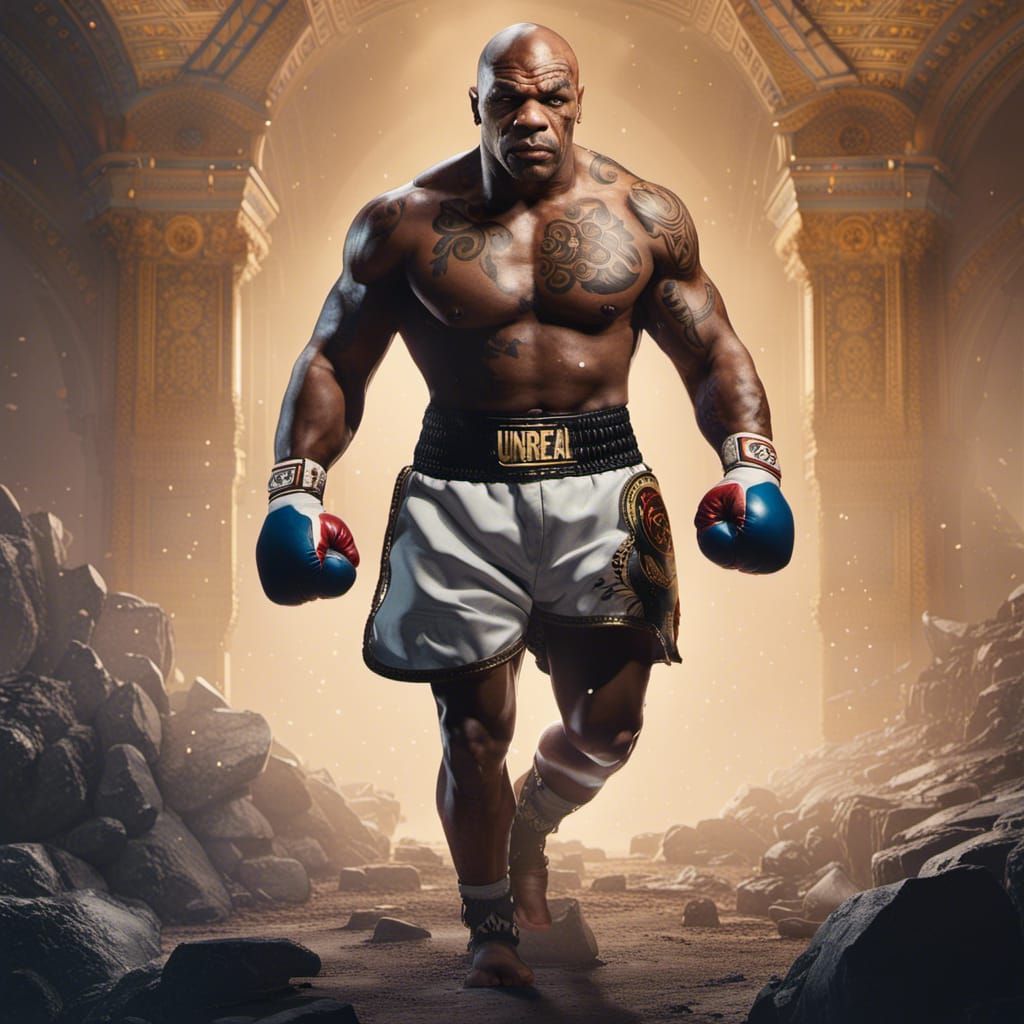 Mike Tyson Detailed Matte Painting in Unreal Engine 5