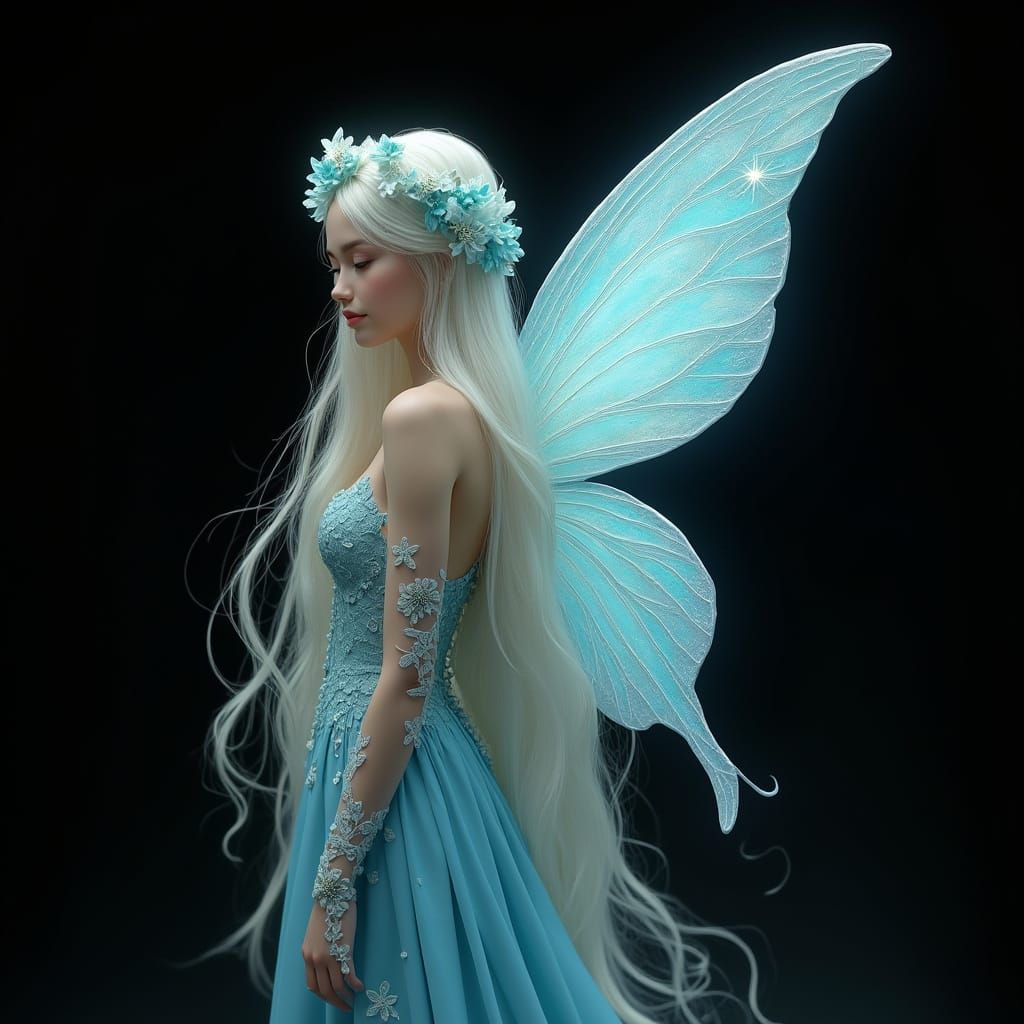 Blue/White/Black Fairy